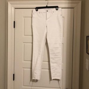 Articles of Society Frayed Hem White Jeans